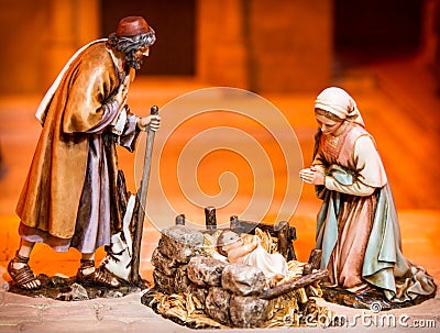 Christmas creche Stock Photo