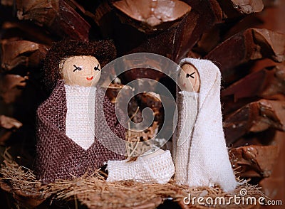 Christmas creche Stock Photo