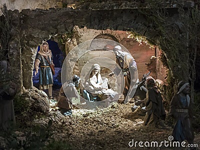 Christmas creche Stock Photo