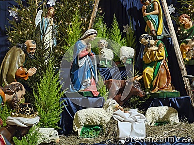 Christmas crib Stock Photo