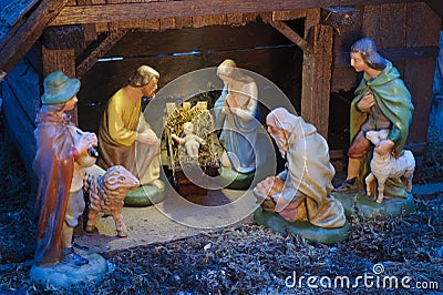 Christmas crib Stock Photo