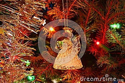 Christmas crystal angel Stock Photo