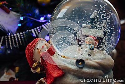 Christmas crystalball Stock Photo
