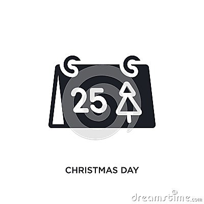 christmas day isolated icon. simple element illustration from winter concept icons. christmas day editable logo sign symbol design Vector Illustration