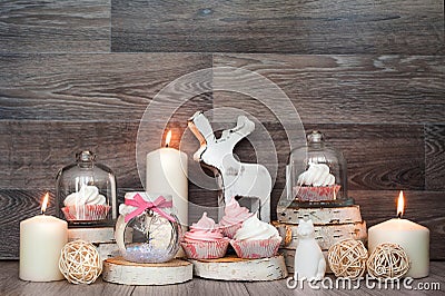 Christmas Decor and sweet Stock Photo