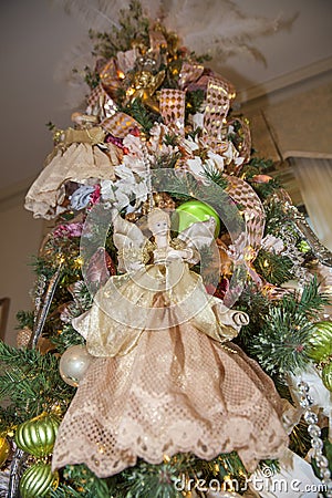 Christmas decoration angel Stock Photo