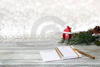Christmas decoration background. Composition from sparkling chri Stock Photo