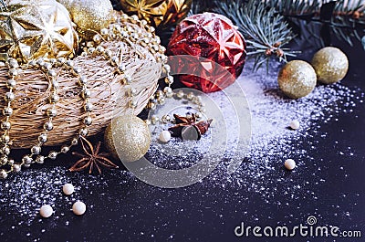 Christmas decoration with copy space Stock Photo
