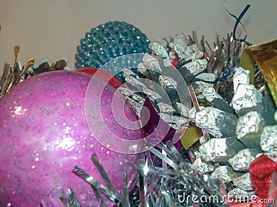 Christmas decoration pinecone Stock Photo