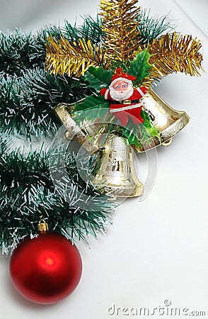 Christmas decoration on white background Stock Photo