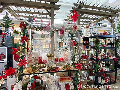 Christmas decorations at an Ace Hardware retail store in Orlando, Florida Editorial Stock Photo