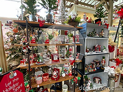 Christmas decorations at an Ace Hardware retail store in Orlando, Florida Editorial Stock Photo