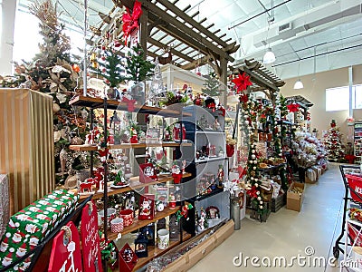 Christmas decorations at an Ace Hardware retail store in Orlando, Florida Editorial Stock Photo