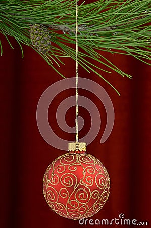 Christmas decorations red Stock Photo