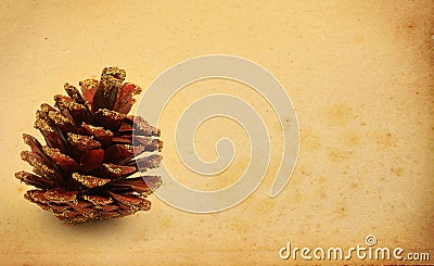 Christmas decorative cone Stock Photo