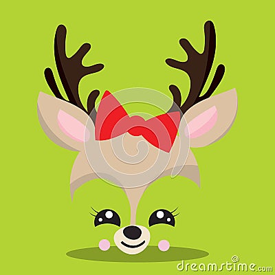 CHRISTMAS DEER AMAZE 06 Vector Illustration