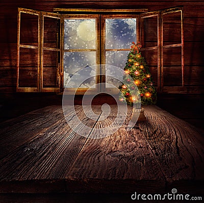 Christmas design - Christmas tree Stock Photo