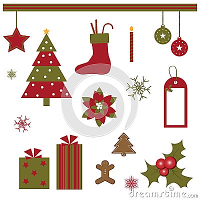 Christmas design elements Vector Illustration