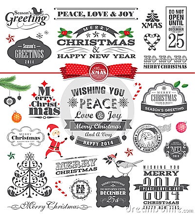 Christmas design elements Vector Illustration