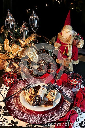 Christmas Dessert Stock Photo