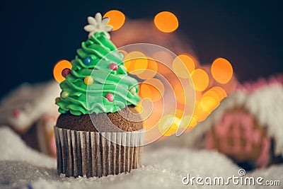 Christmas Dessert Stock Photo