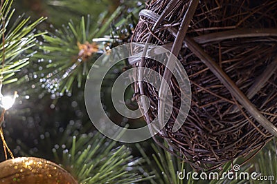 Christmas details tree Stock Photo