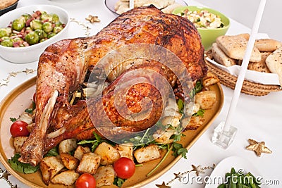 Christmas dinner Stock Photo