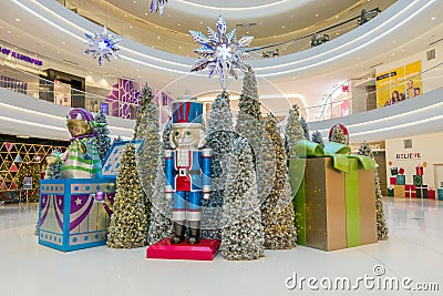 Christmas Display at the Mall of America Editorial Stock Photo