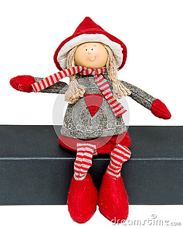 Christmas Doll Stock Photo