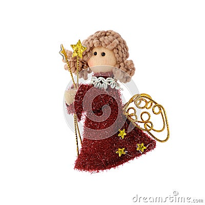 Christmas doll an angel Stock Photo