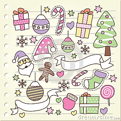 Christmas doodle Vector Illustration