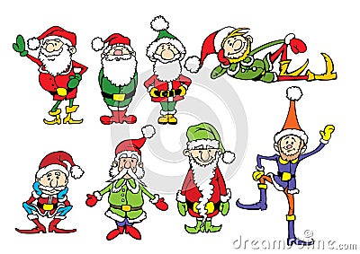 Christmas dwarf - Illustration Vector Illustration