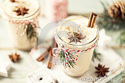 Christmas Eggnog Stock Photo