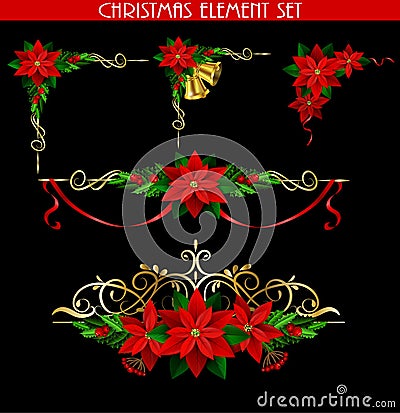 Christmas elements for your designs Vector Illustration