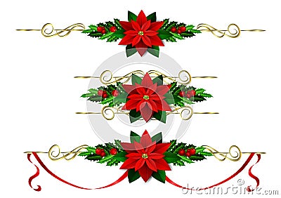 Christmas elements for your designs Vector Illustration