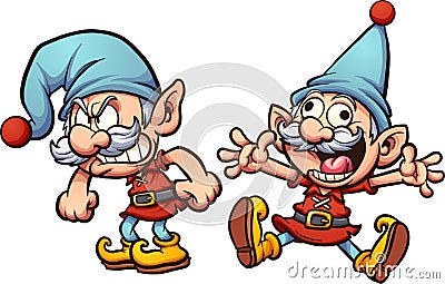 Christmas elf Cartoon Illustration