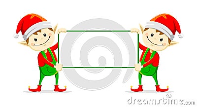 Christmas elfs Vector Illustration