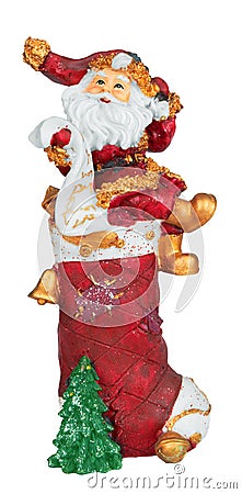 Christmas figurine Santa Claus Stock Photo