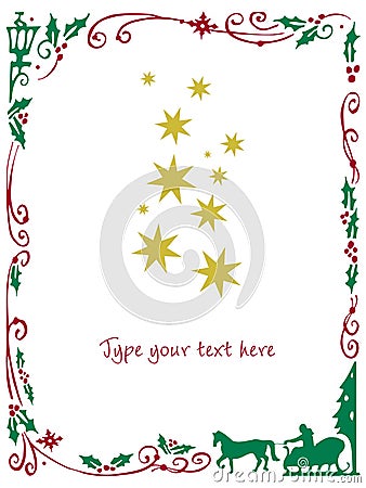 Christmas frame Vector Illustration