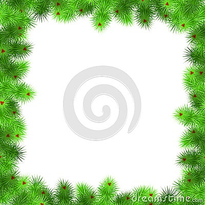 Christmas frame Vector Illustration