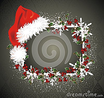 Christmas frame Vector Illustration