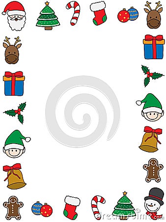 Christmas frame Vector Illustration