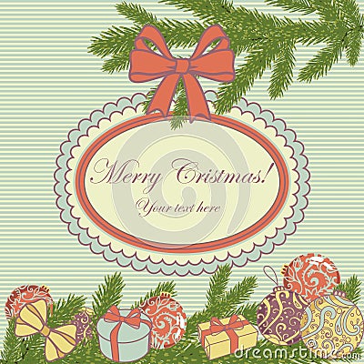 Christmas frame Vector Illustration