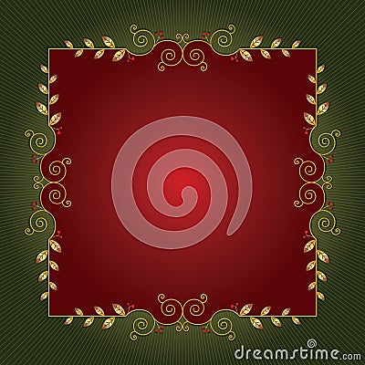 Christmas frame or background Vector Illustration