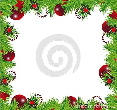 Christmas Frame Cartoon Illustration