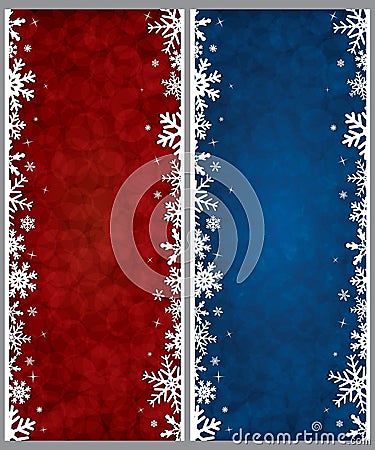 Christmas frames Vector Illustration