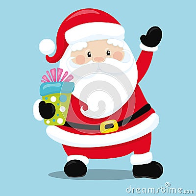 christmas friends santa 01 Vector Illustration