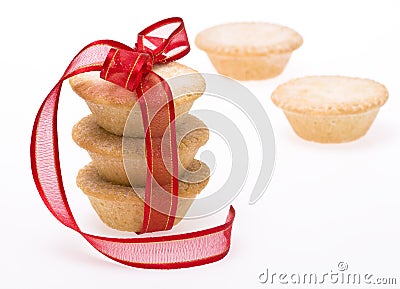 Christmas fruit mince pies Stock Photo