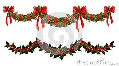 Christmas garland Vector Illustration