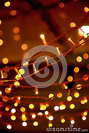 Christmas garland Stock Photo